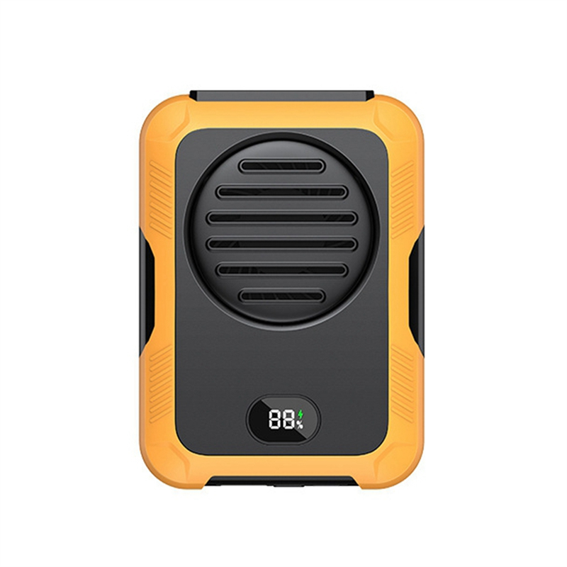 JAERBEE 2000mAh Hanging Neck/Waist Fan USB Mini Portable Rechargeable Fan for Outdoor Camping Hiking Climbing Running Sports A