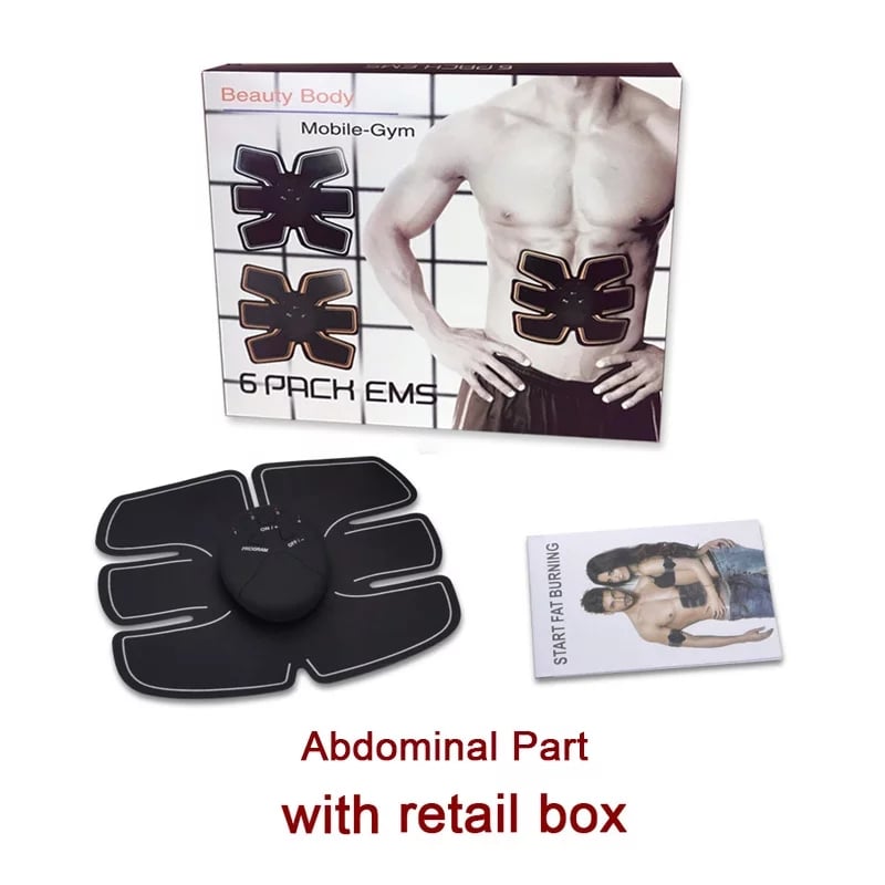 Smart Fitness Training Battery Operated Portable Gym Fat Burning Six Pack Ems Muscle Trainer