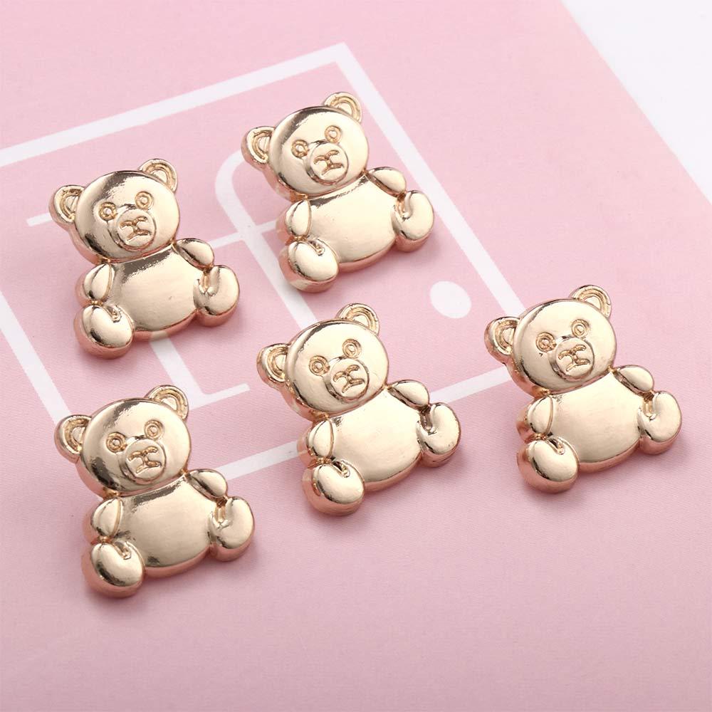 Cute 5/10 pcs/lot Bear Shape Sewing for Garment,Bag Button Decor DIY Buttons Clothes Accessories
