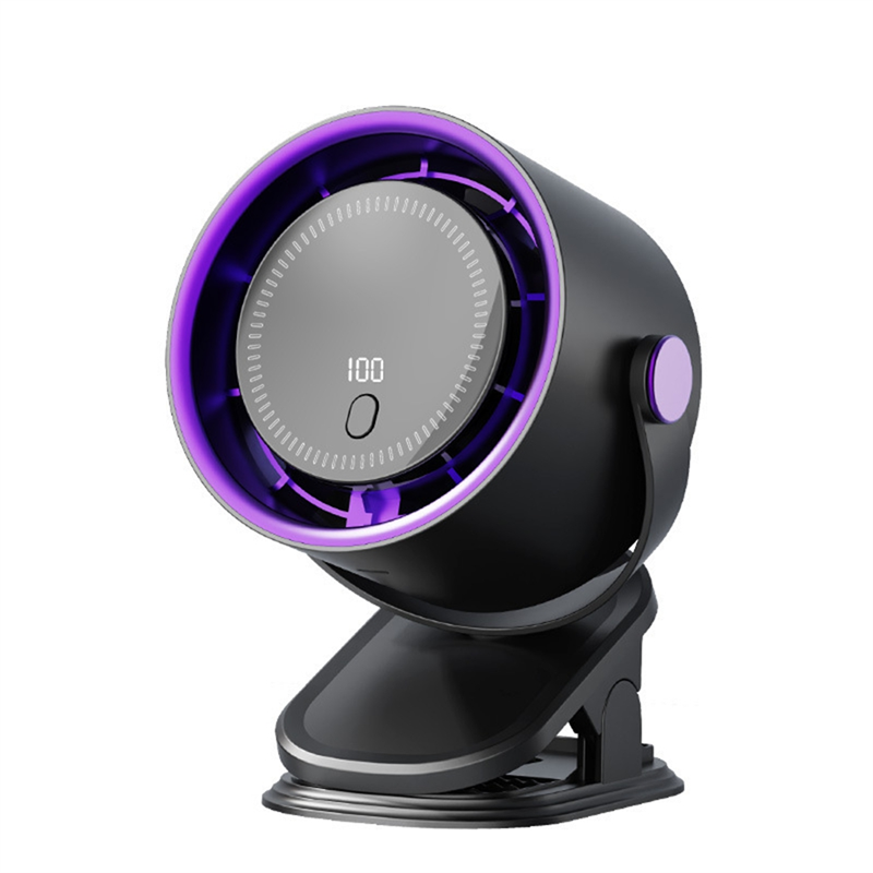 Rechargeable 3in1 Circulating Fan with Clip 100 Speed Adjustable Mini Table Fan Air Conditioner for Office Outdoor A
