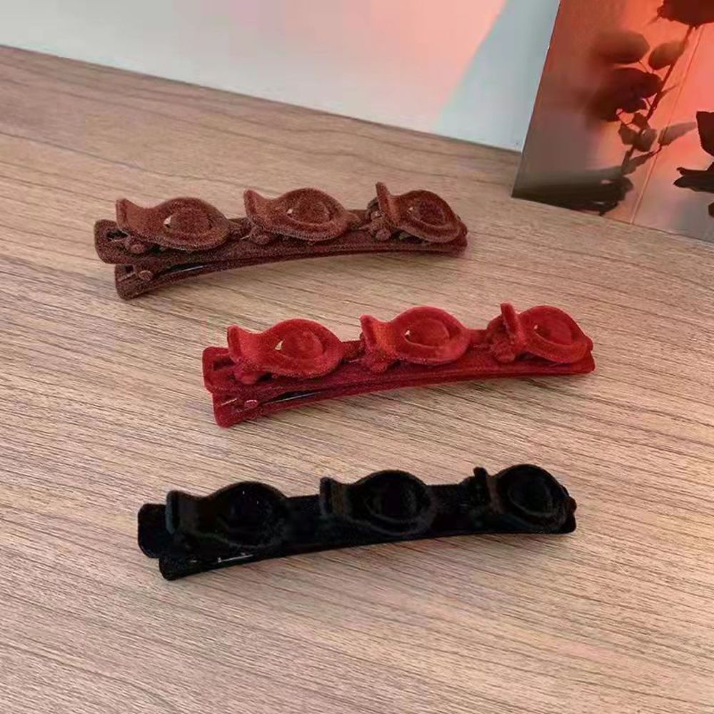 Cute Side Barrettes Braided Hair Clip Hairpin Duckbill Clip Headwear Plastic Bangs Clip Female/Girls
