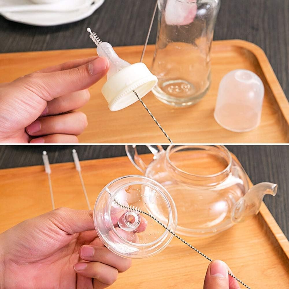 1 Piece Bottle Cleaner Brush - Cleaning Brush Nylon Tube Brushes Set Straws Tube Cleaner for Keyboards/Jewelry Cleaning - Drink Straw Cleaning Brush