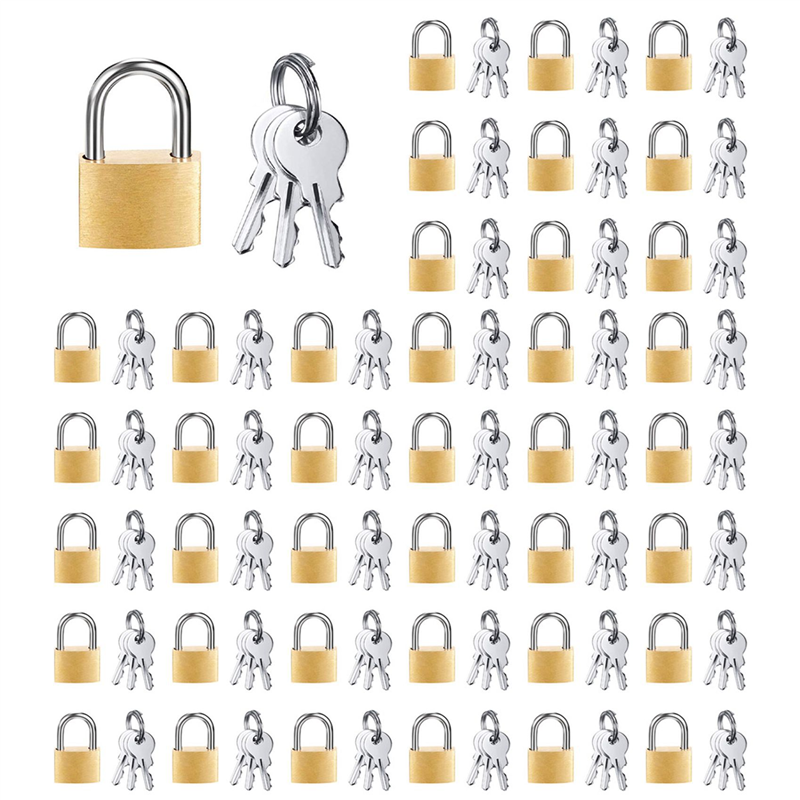 TWEXQNY 240 Pack Mini Padlock Small Padlock Solid Brass Locks with 720 Key for Luggage Lock,Backpack,Gym Locker Lock