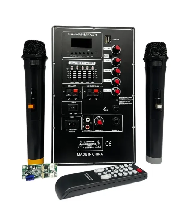 12 Inch Trolly Speaker Board With 2 Mic