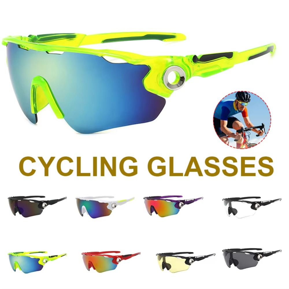 Bicycle Eyewear UV400 Cycling Sunglass Half Frame HD Lens UV Resistant Cycling Glass Fashion Windproof Outdoor Sport Goggle Cycling
