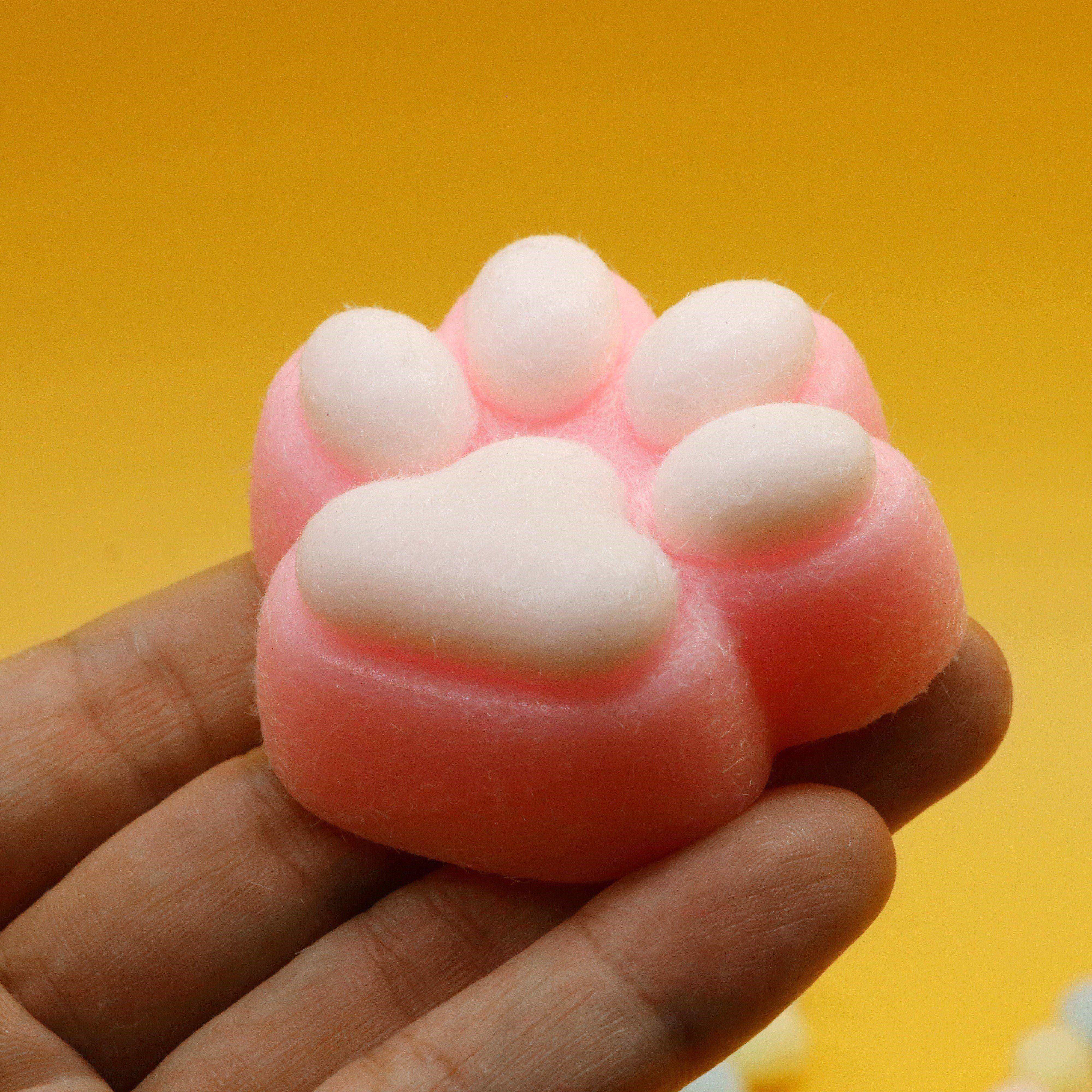 Bizzy Kawaii Cute Cat Paw Squeeze Toys Slow Rebound Decompression Toy Reduce Stress Decompression Kids Toy for Kids Sensory Toys
