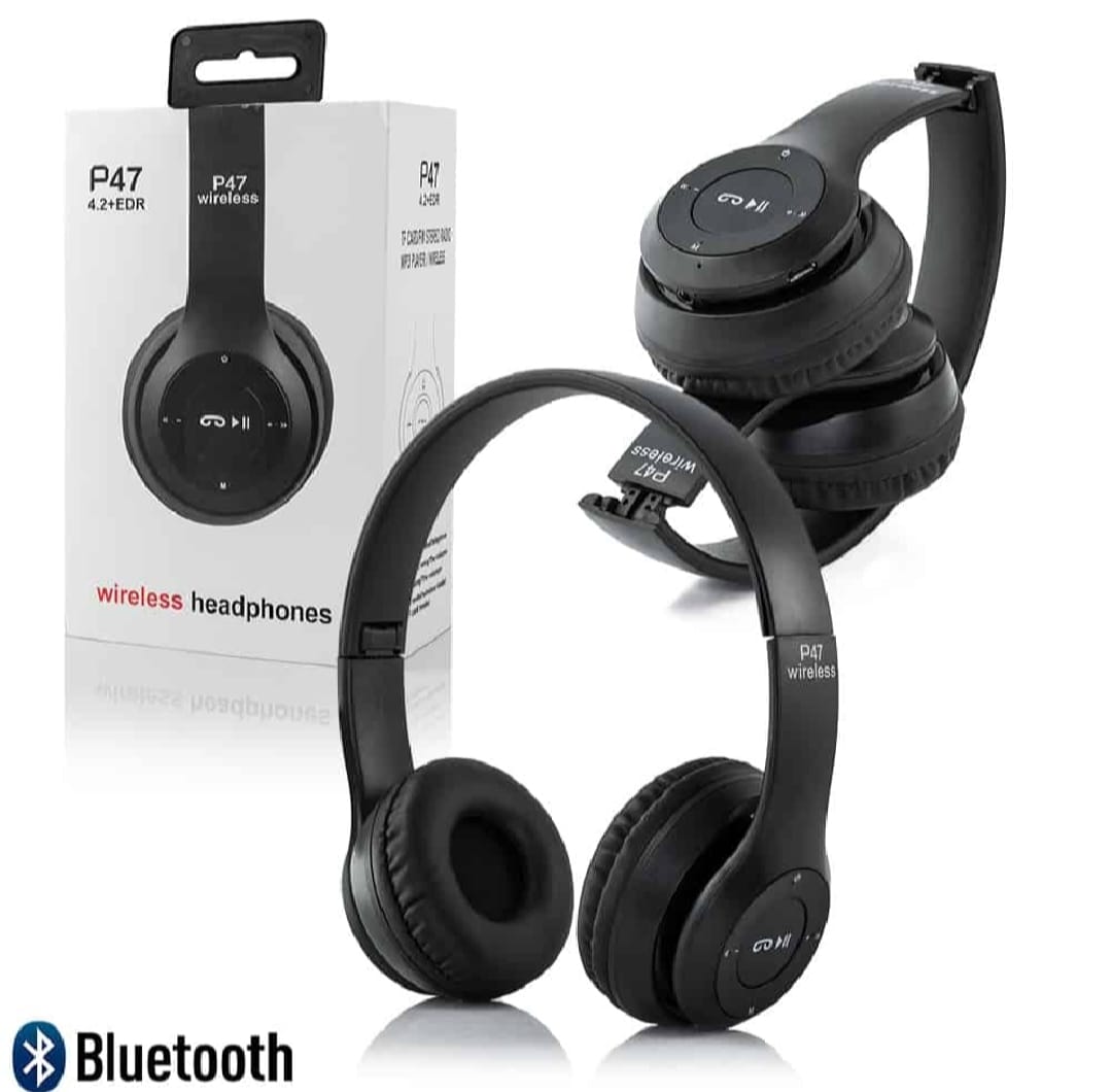 P47 Wireless Bluetooth Foldable Headphones FM