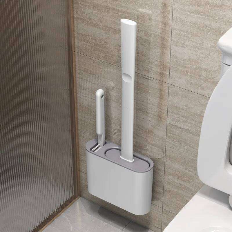 with No Dead Corners, a Brush Tool for Household Washing, Wall Mounted Toilet Cleaning Set