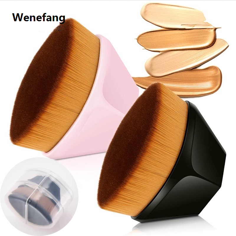 Wenefang Hexagon Makeup Brush Beauty Powder Face Blush Brushes Portable Professional Foundation Brush Large Cosmetics Soft Base Make up