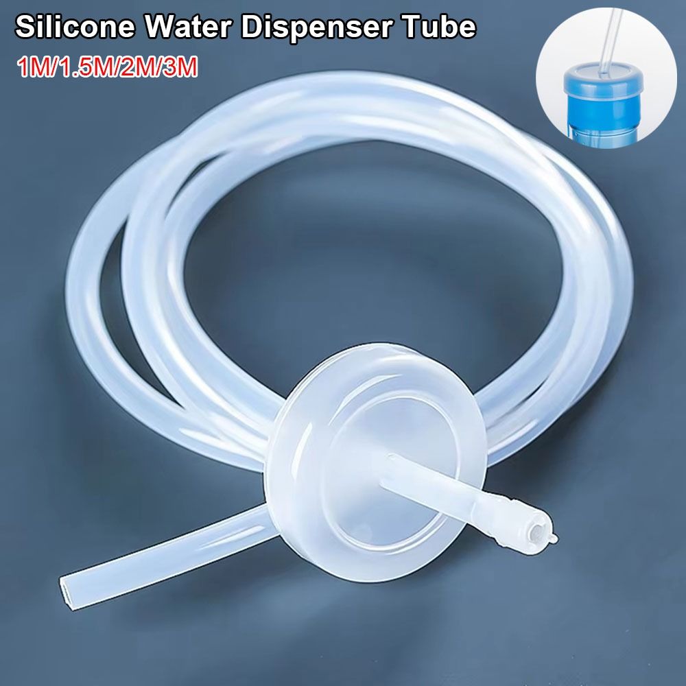 1Set Durable Food Grade Silicone Tube Transparent 1/1.5/2/3 Meters Inlet Pipe Universal Automatic Suction Flexible Hose Water Dispenser Accessories