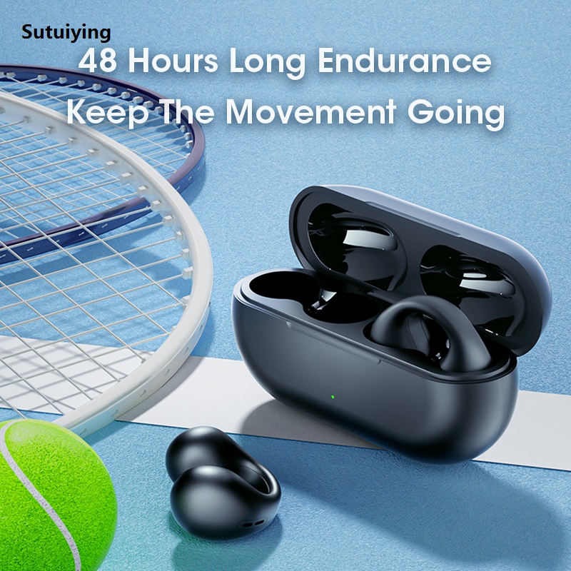 Sutuiying 1:1 Upgrade For Sound Earcuffs Wireless Bluetooth Earphones Sales promotion Earring TWS Earbuds Ear Hook Headset For Sports Headphones