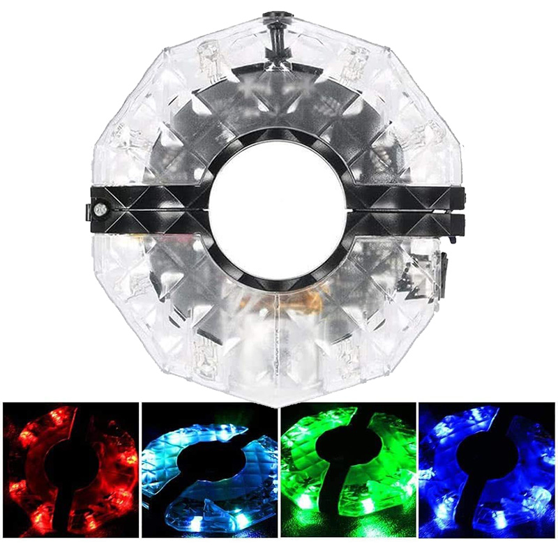 Bicycle Spoke Light Bike Wheel Lights LED Rechargeable Bike Scooter Warning Lamp RGB Colorful Night Cycling Signal Lamp Bles Online DZ-30B-20