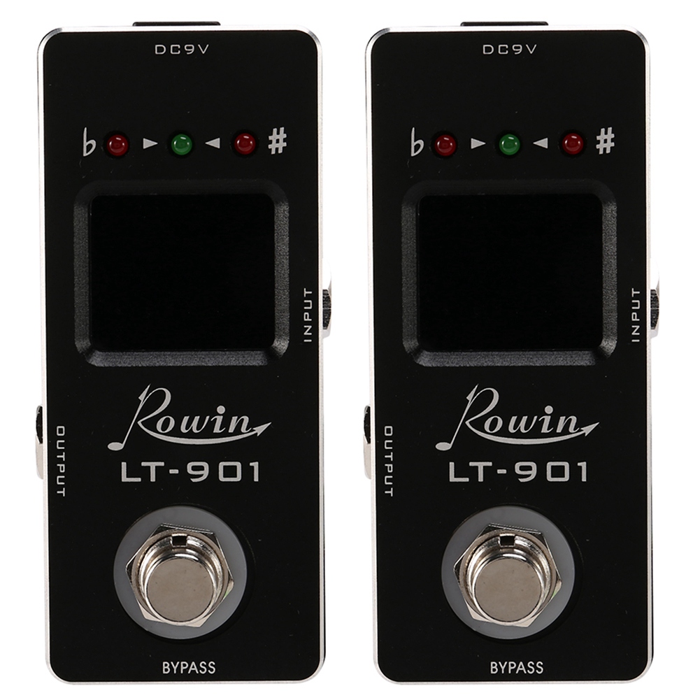 fasdaga 2X -901 Guitar Tuner Effect Pedal Mini Chromatic True Bypass Lcd Display Digital Pedal Guitar Parts Accessories
