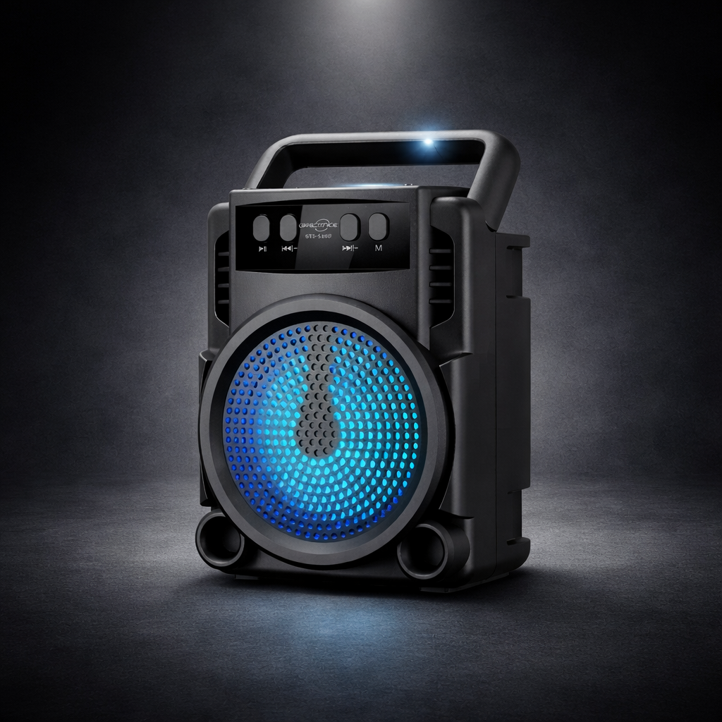 Black GTS 1360 Extra Bass Wireless Portable Bluetooth Speake