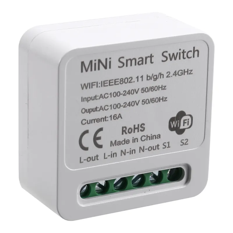 NCANRUI Mini Smart WiFi Relay Switch, DIY Timer Light Switch Module Smart Life/Tuya Application, Wireless Remote Control - image 1