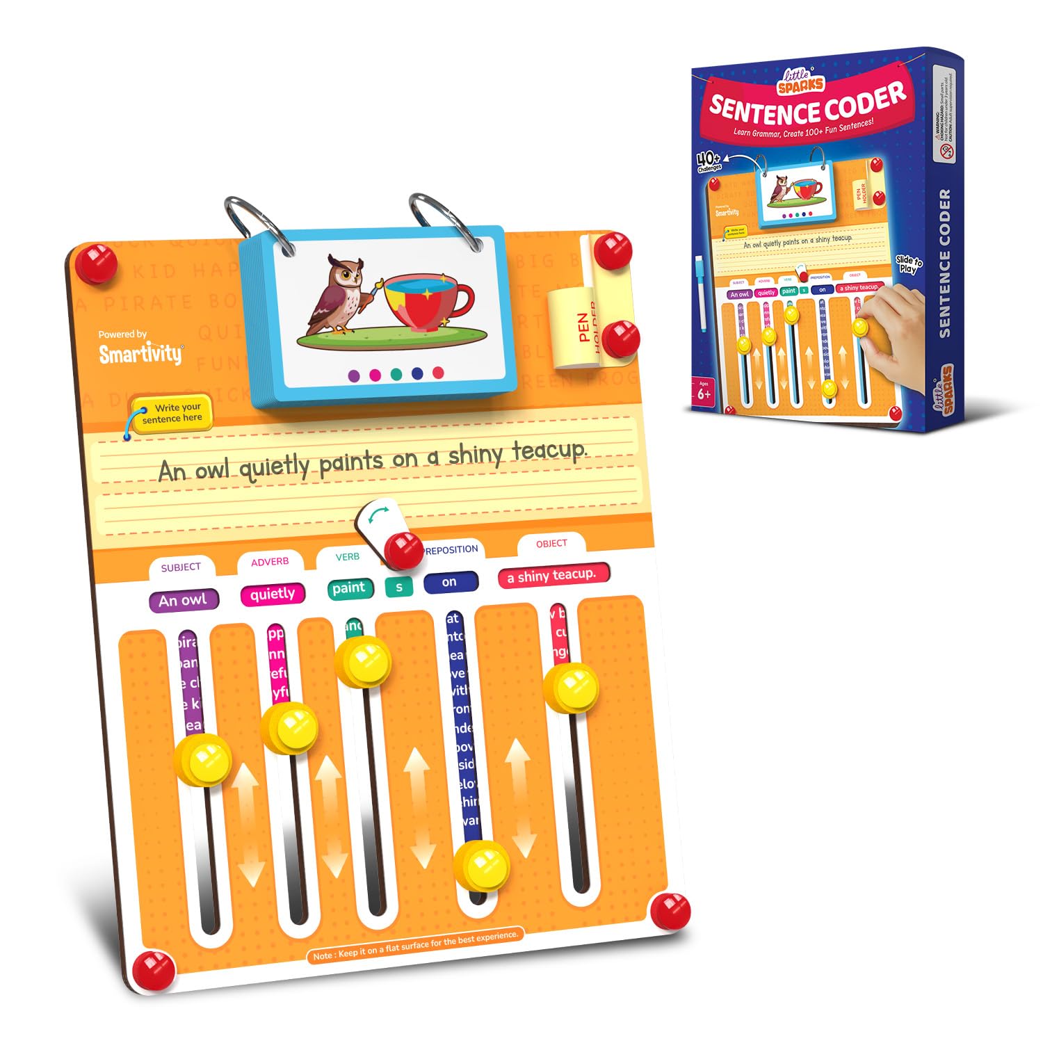Smartivity Sentence Coder | Educational Game for Kids 6-12 Years I 100+ Sentences, Learn Parts of Speech I Birthday Gift for Boys & Girls