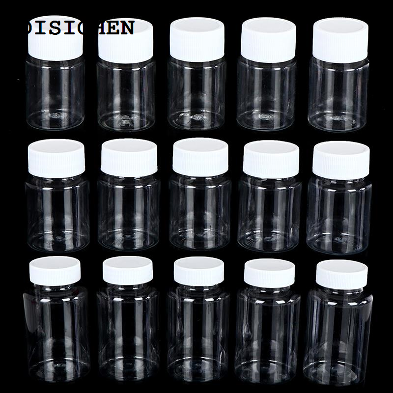 DISICHEN Hot Selling 5pcs Refillable Bottles 15ml/20ml/30ml/50ml/100ml/150ml/200ml Plastic PET Clear Empty Seal Bottles Container