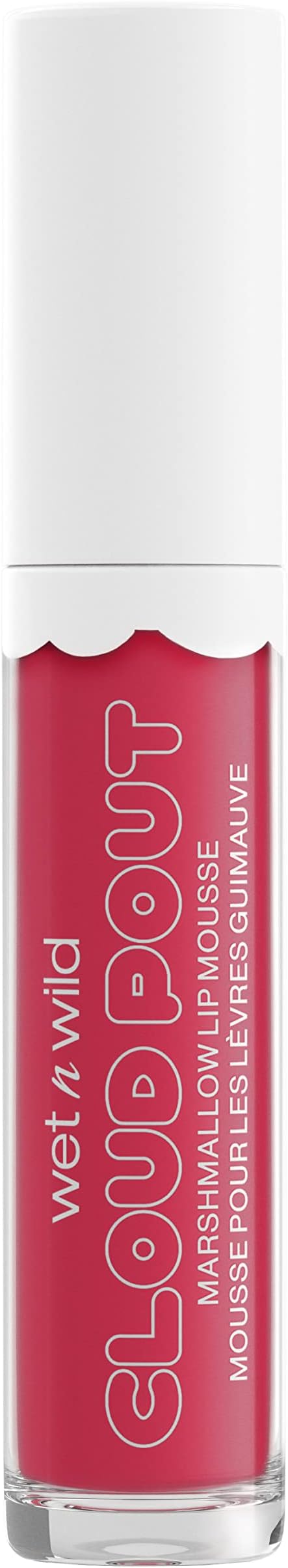 Wet n Wild Cloud Pout Marshmallow Lip Mousse, Buildable and Blendable Matte Liquid Lipstick, Enriched with Nourishing Argan and Avocado Oils to Smooth Fine Lines, Fluff You