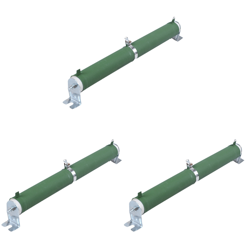 OUMERY 3X 200W Watt 100 Ohm Ceramic Tube Adjustable Rheostat Resistor Green