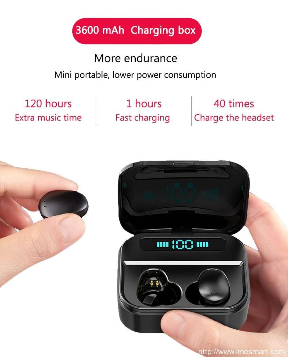 X7 Touch Tws True Wireless Earbuds Bluetooth Earbuds Mini Tws Waterproof Headfrees With 3600Mah Power Bank For All Phones