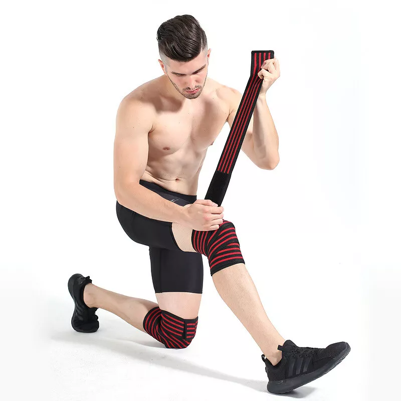 Weight Lifting Squatting Elastic Elastic Bandage Bandage Long Knee Pads