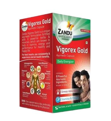 Z-an-du Vigorex Gold Ayurvedic Daily Energizer 50 Capsule 5x10 Capsule
