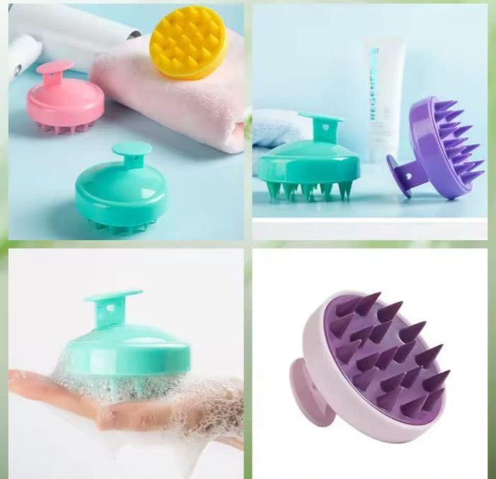 1PCS Round Plastic Washing Hair Massager Combs Scalp Shower Body Beard Shampoo Brush Hair Styling Tools