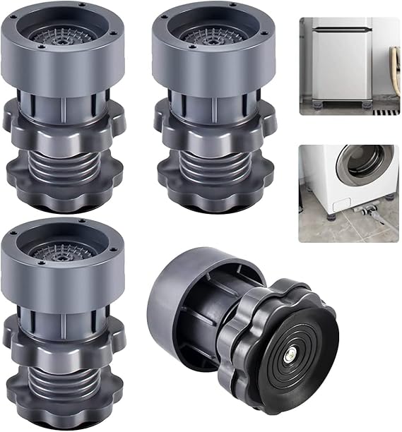Washing Machine Support Height Adjustment Feet Refrigerators (Stands up to 499Kg/4 Pcs)