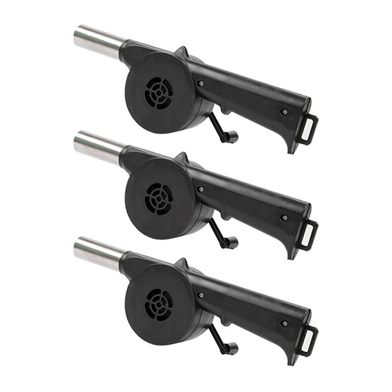 3pcs Hand BBQ Fan Outdoor BBQ Fan Air Blower For Barbecue