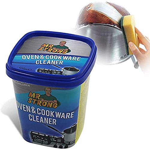 Strong Stainless Steel Cookware Cleaning Paste Household Kitchen Cleaner Washing Pot Bottom Black Scale Strong Cream Cleaner (500gm)