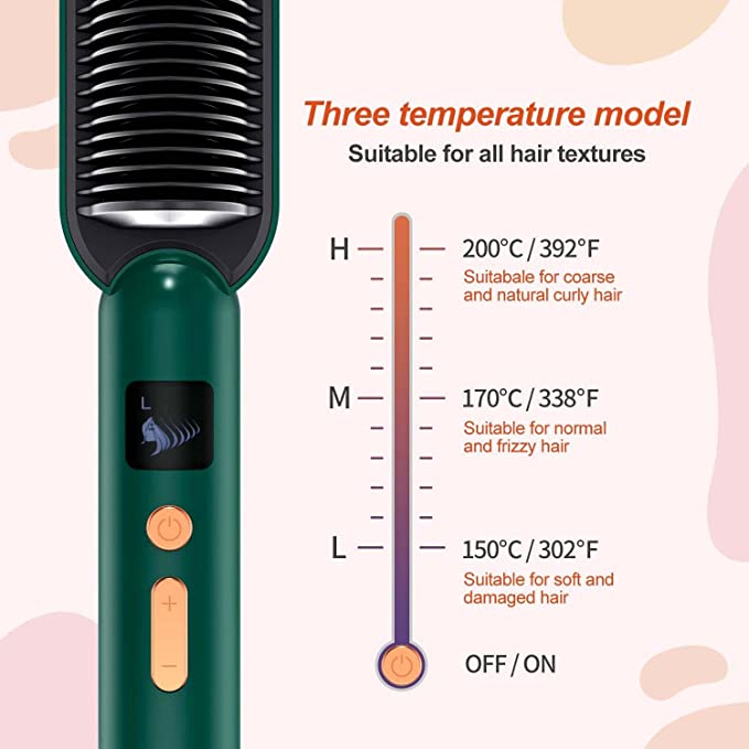 Hair Style Straightener Machine Hair Straightener Comb Machine Electric