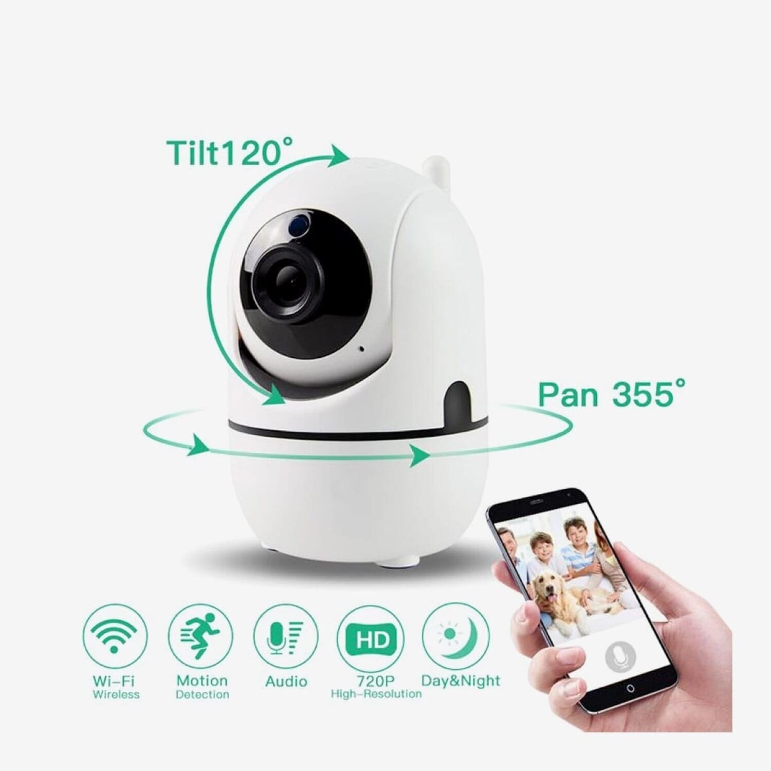 Full HD 1080P 720P Auto Tracking Camera 360 Degree Home Security Surveillance Camcorder ONVIF Cloud Storage CCTV Camera