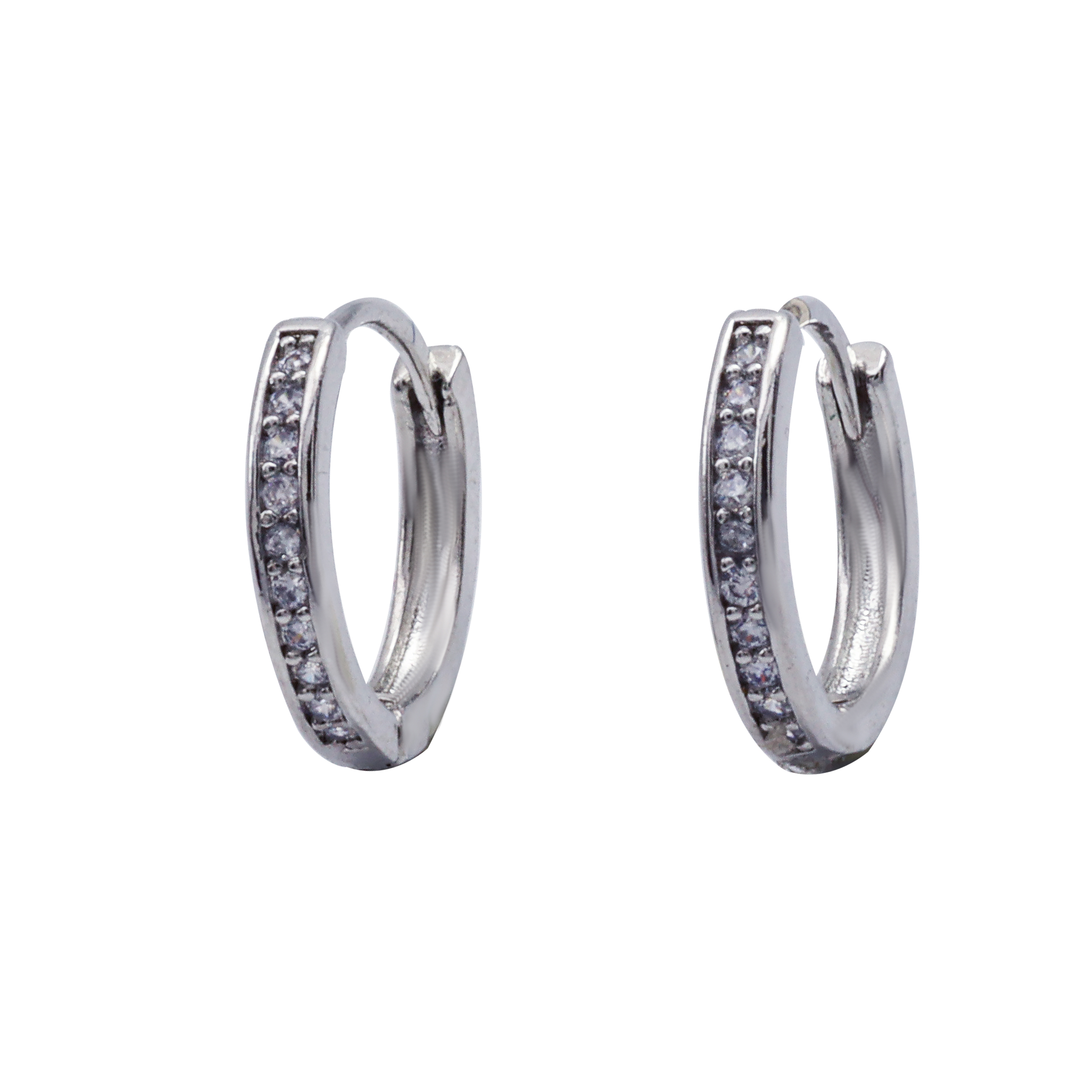 New Stylish Serling Silver Julie Hoop Earrings For Women (1 Pair ) | Casual Hoop Earring For Women