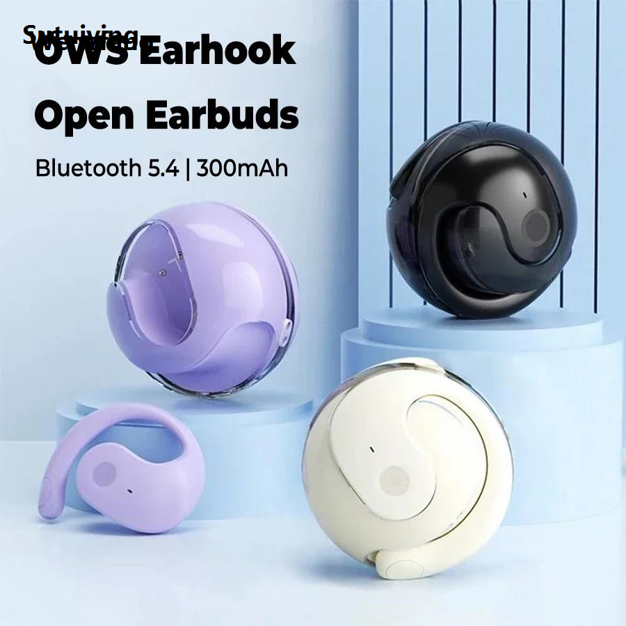 Wenefang Sutuiying 2-in-1 Open Bluetooth Earphones OWS Wireless Headphones HD New style Call New Subwoofer Speaker Bluetooth Headsets for xiaomi iphone