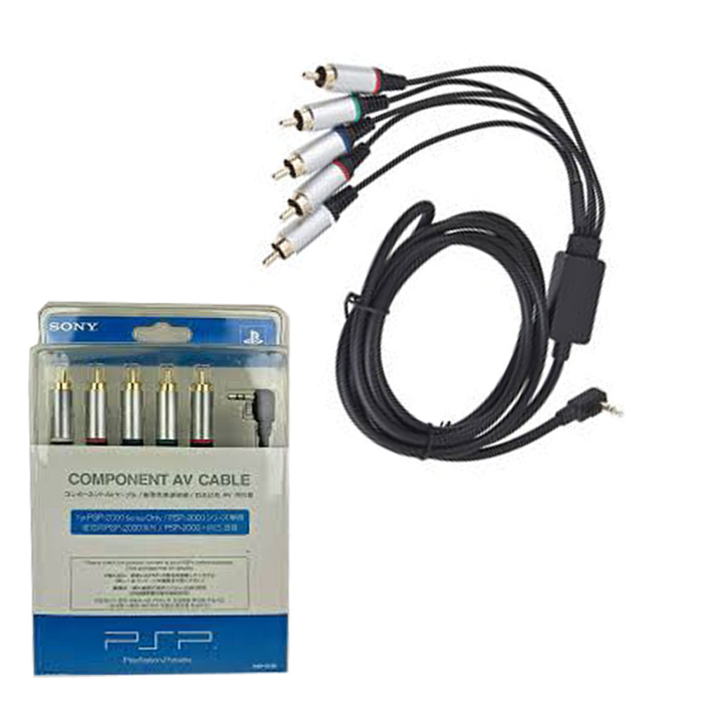 Component AV Cable PSP- S180 for Sony PSP 2000 & PSP 3000 Series to Output Images on TV.
