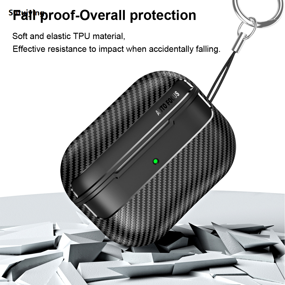 Shockproof Case for Buds 4 Pro Carbon Fiber Texture TPU Silicone Bluetooth Earphone Cover for Buds4 4 Pro