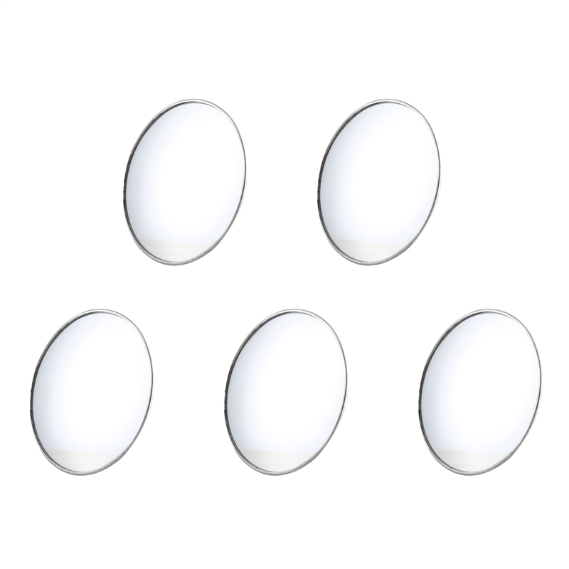 OYPFXMI 5X Silver Tone 3.7 Inch Dia Round Rear View Blind Spot Mirrors for Car