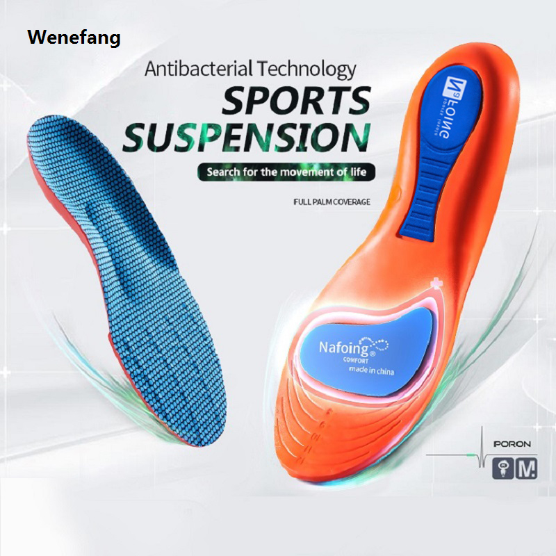 Wenefang Sport Orthopedic Insoles for Feet Men Women EVA Breathable Shock 2025 New Absorption Shoes Insole for Running Basketball Sport Care Pads