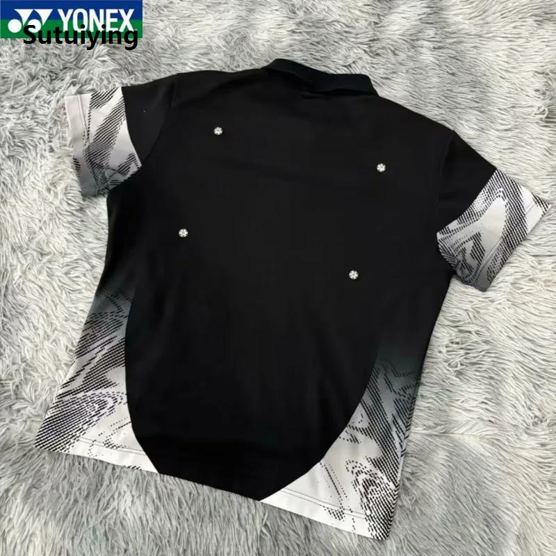 Sutuiying YONEX 2025 Chiharu Shida Pro Tournament Badminton Apparel - Unisex New JP Quick-Dry Performance Top Bottoms Set badminton shirt