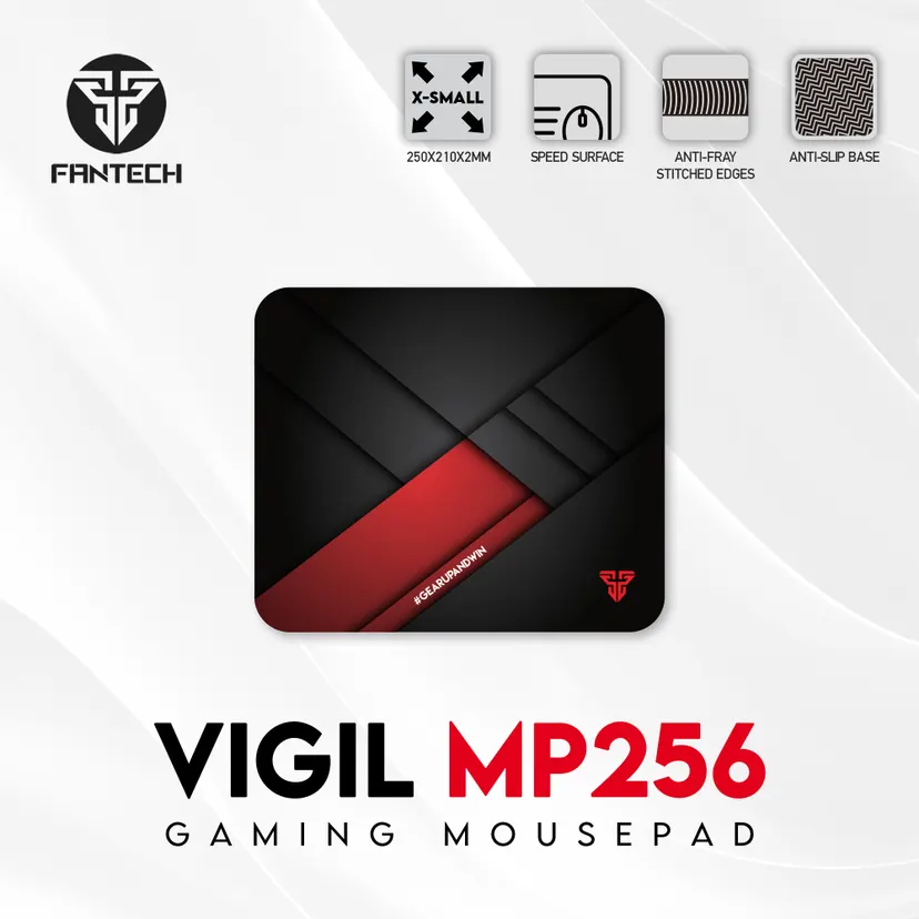 FANTECH VIGIL MP256 Gaming Mouse Pad Anti-slip Base 250 x 210 x 2mm Mousepad