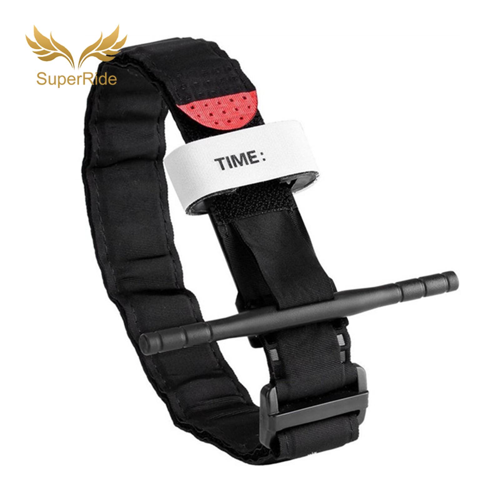 SuperRide First Aid Tourniquet Emergency Tactical Tourniquet for Outdoor Adventures Easy One-handed Application for Combat School Training