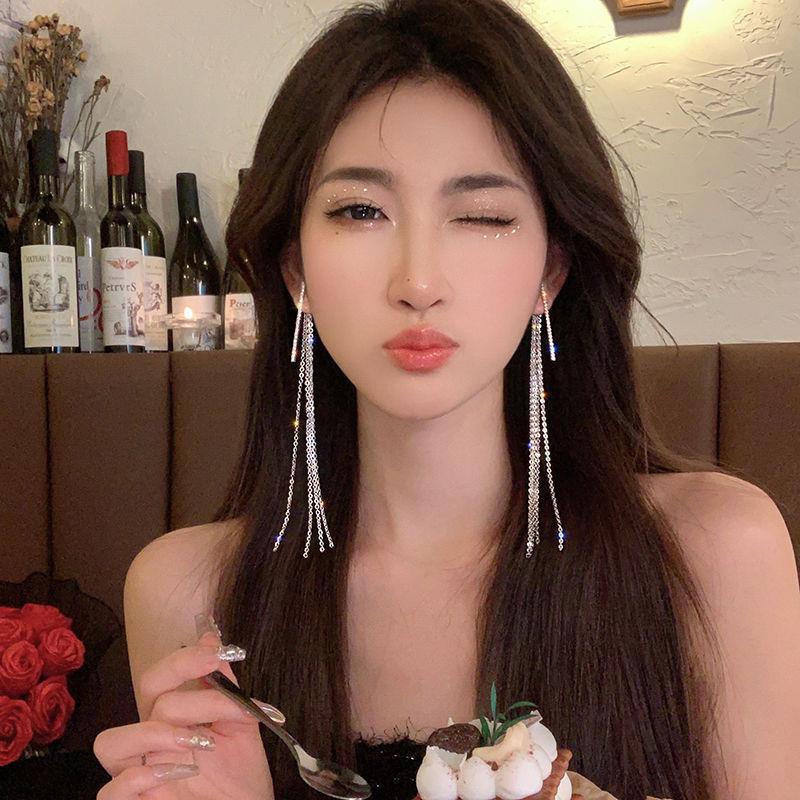 【Mega Sale】East Chrysanthemum Yinchuan Waterfall Tassel Earrings Women's 2023 New Fashion Earrings