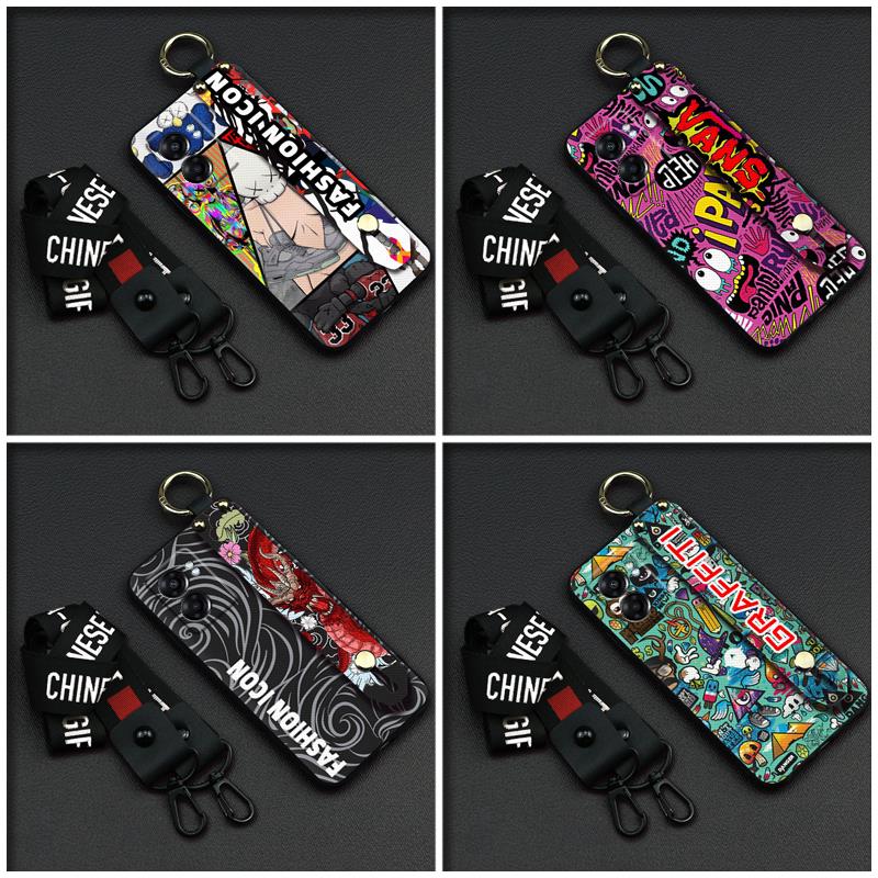 Lanyard Wrist Strap Phone Case For OPPO A77 5G Global/K10 5G Global/A56S 5G Wristband Shockproof Anti-knock Anti-dust