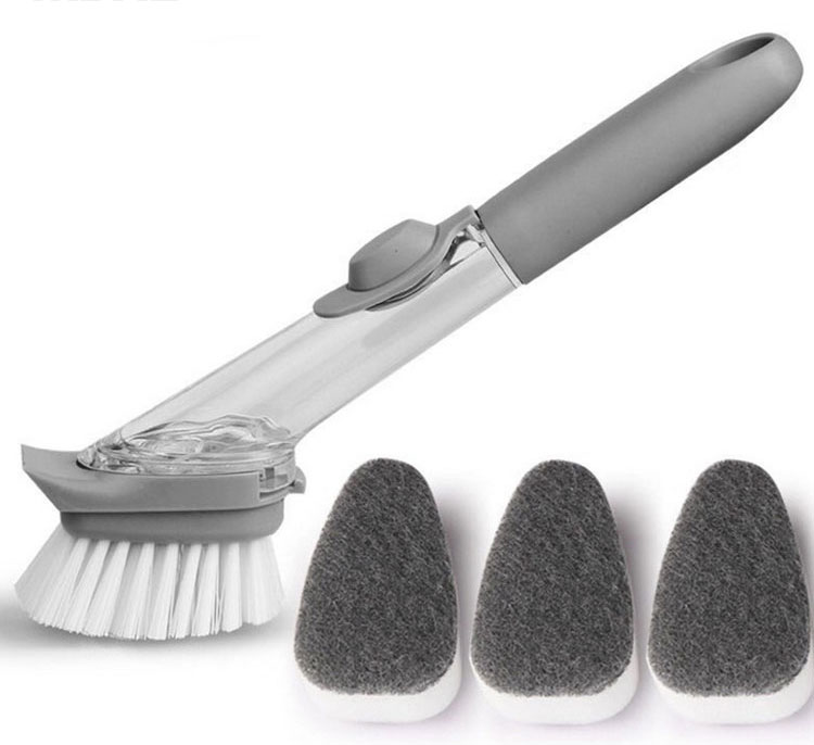 Kitchen Dish Cleaner Brush | Efficient Dishwashing Brush with Handle