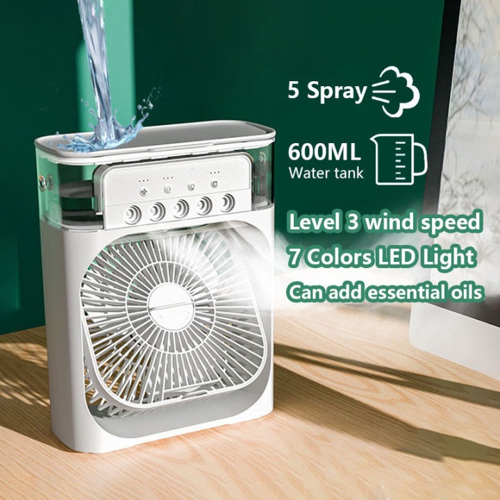 Mini Air Cooler Fan - Air Conditioner With Water And Ice Compartment