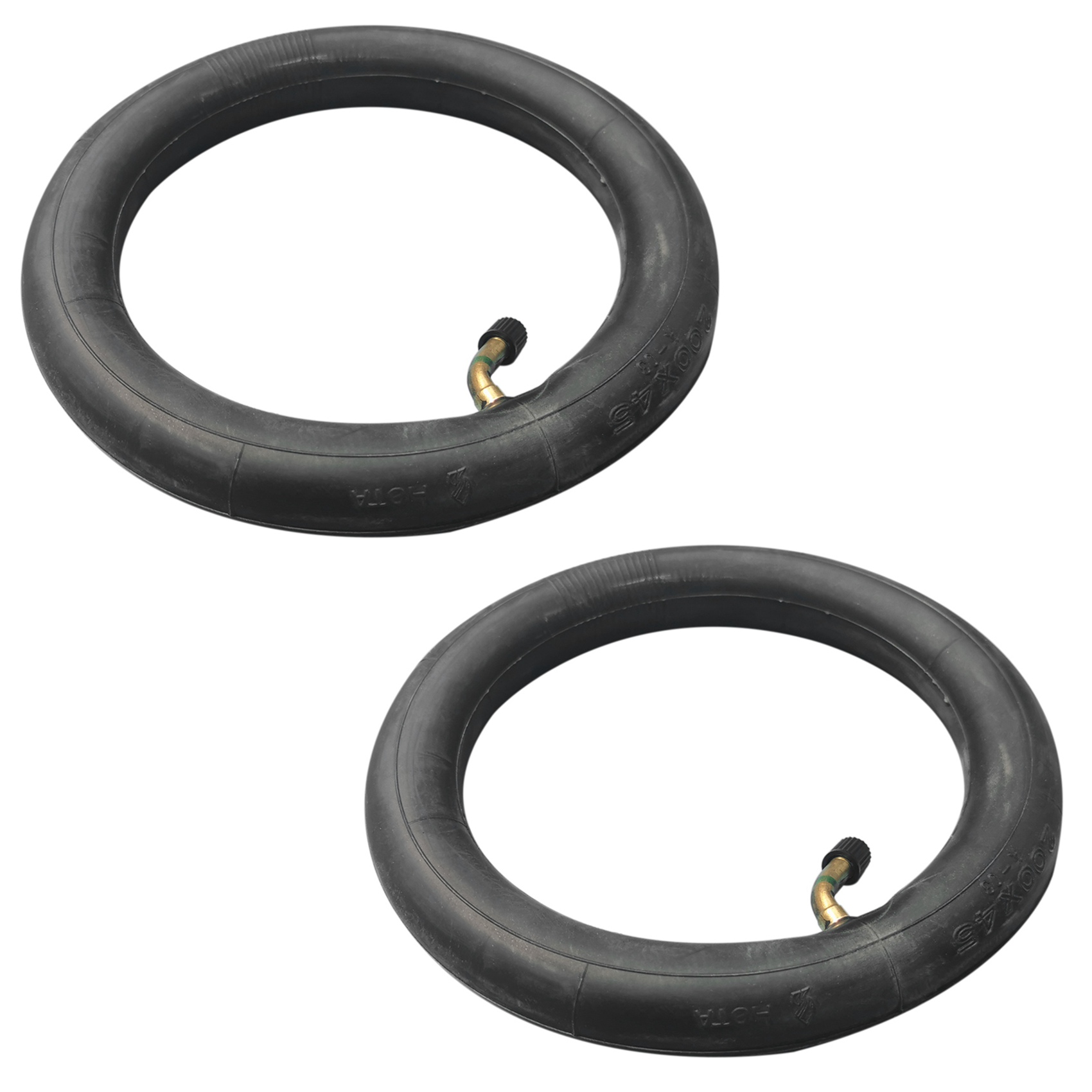 FORIDE 2X 8 Inch 8X1 1/4 Scooter Inner Tube with Bent Valve Suits A-Folding Bike Electric / Gas Scooter Tube