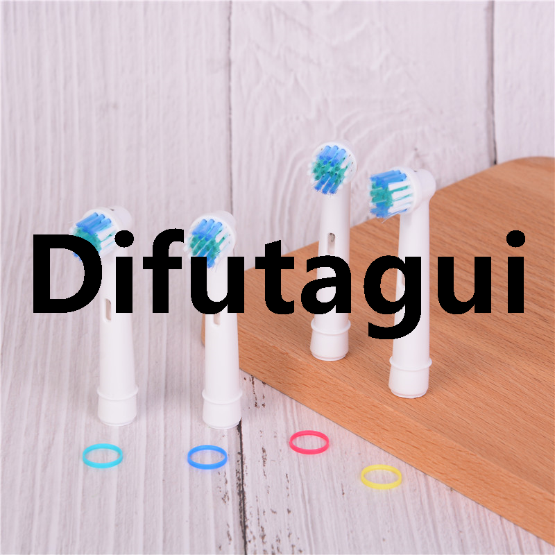 Difutagui New style 【Hot New Release】Universal 4Pcs/lot Electric Replacement Toothbrush Affordable Heads For Oral B Electric Tooth Brush Hygiene Care Clean