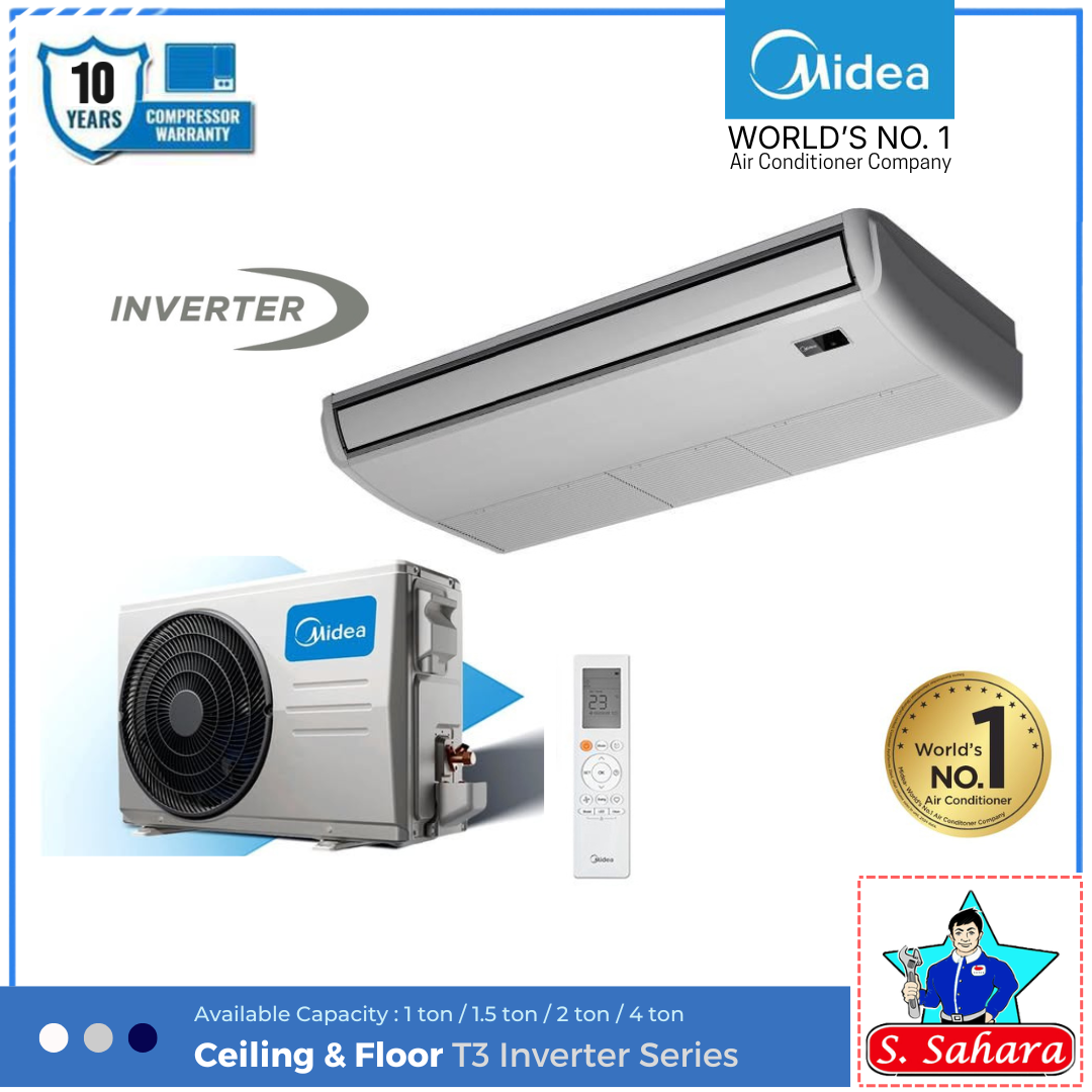 Midea 2 ton T3 Inverter Ceiling Suspended AC | MUE-24HRFN8