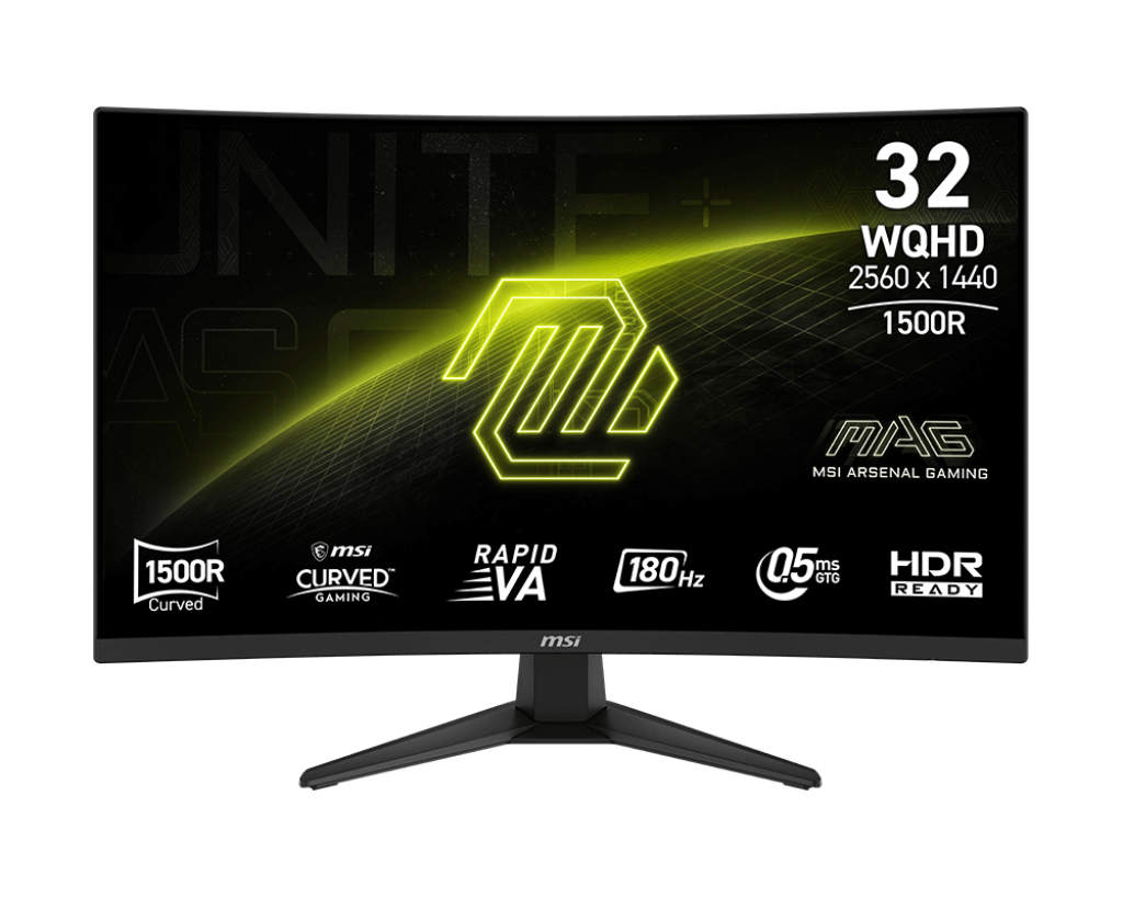 MSI MAG 321CQF E18 (32." 2K | Curved | 180Hz | 0.5ms | HDR Ready | 124% sRGB | Eyecare)