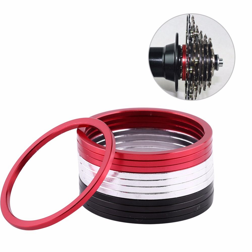 5pcs High Quality Freewheel Gap MTB Bike Accessories Axle Washer Gasket Bottom Bracket Washers Bicycle Parts Flywheel Hub Spacers